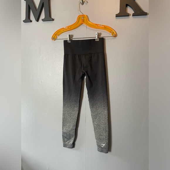 Gymshark Black and Gray Ombre Compression seamless  Leggings size xs - Picture 4 of 7